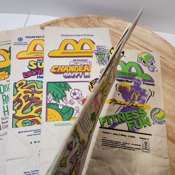 Vintage 1991 McDonald's Happy Meal Lot – Boxes & Bags | Barbie, Hot Wheels + - Picture 10 of 11